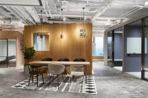 現(xiàn)代簡約多功能會議室工業(yè)風(fēng)效果圖