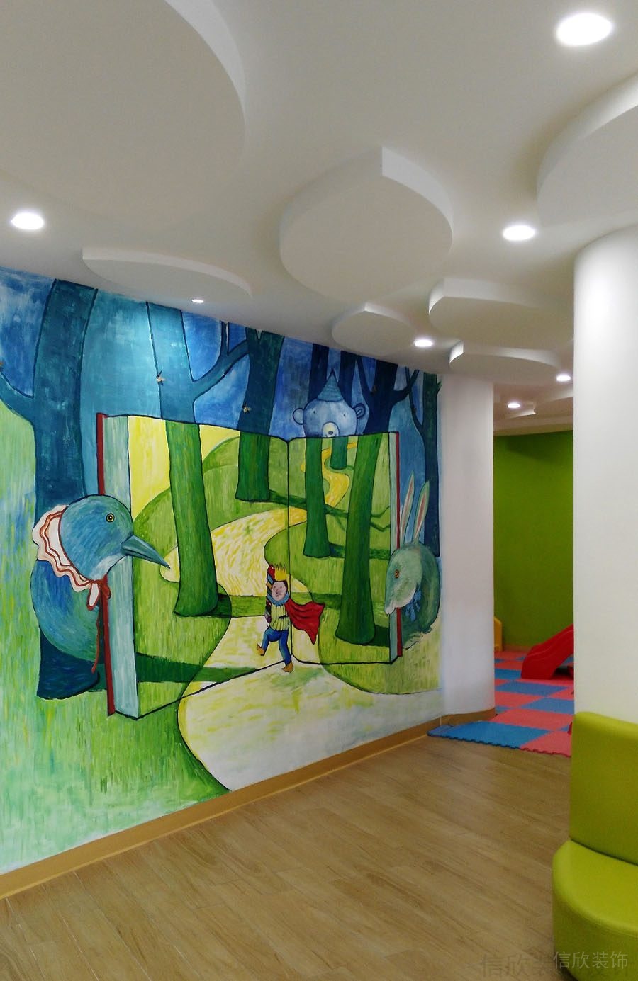 墻繪彩色創(chuàng)意設(shè)計(jì)效果圖機(jī)構(gòu)設(shè)計(jì)