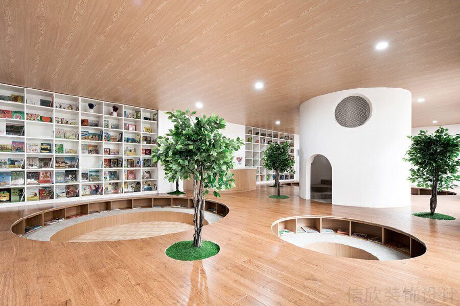 微景觀閱讀室內(nèi)嵌收納書柜創(chuàng)意設(shè)計(jì)機(jī)構(gòu)