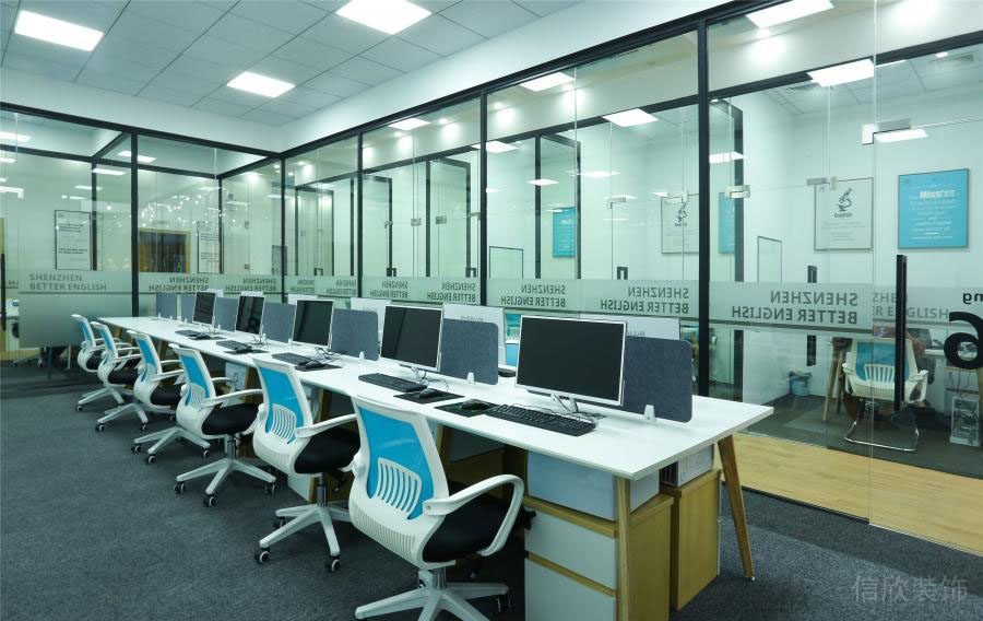 貝爾英語培訓(xùn)中心裝修設(shè)計1_信欣幼兒園學(xué)校裝修設(shè)計