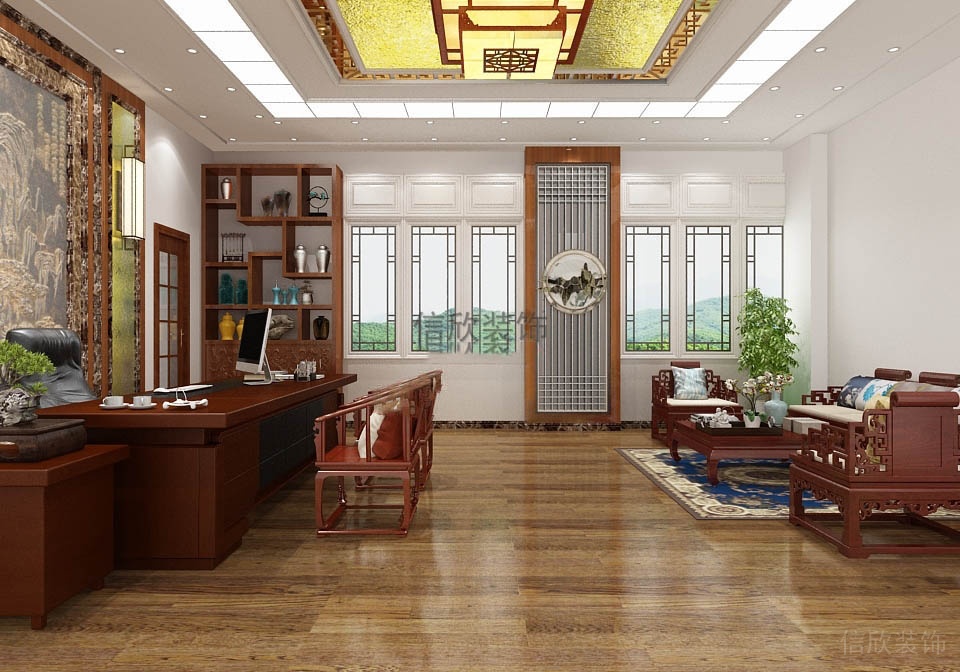 辦公室裝修沙發(fā)區(qū)-同富公司