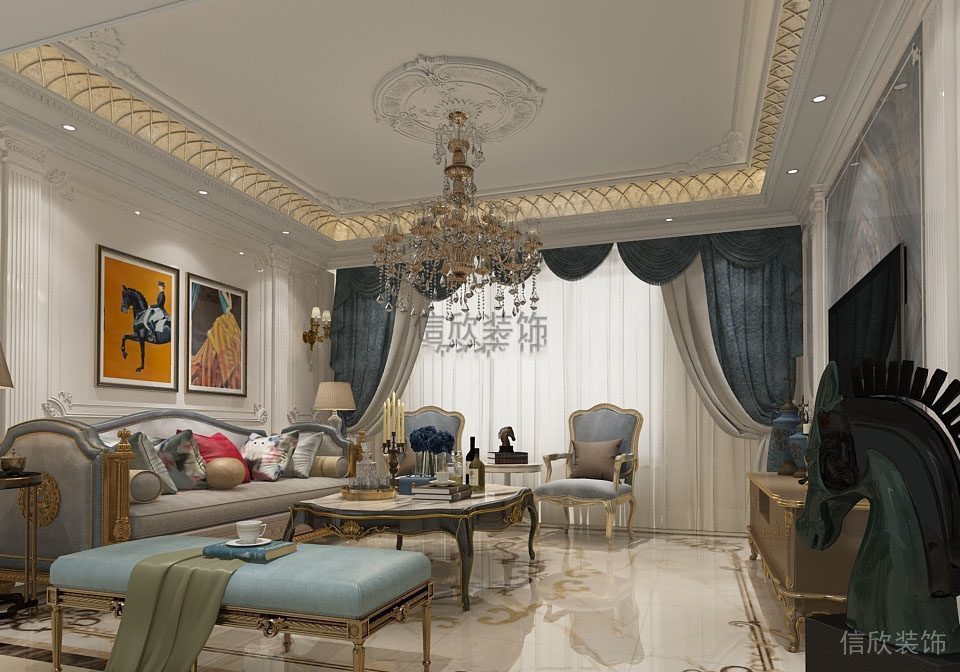 財(cái)富城12棟客廳裝修效果圖