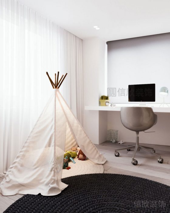 現(xiàn)代白色書桌