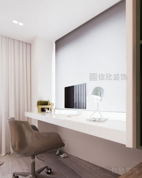 現(xiàn)代風(fēng)格白色書桌