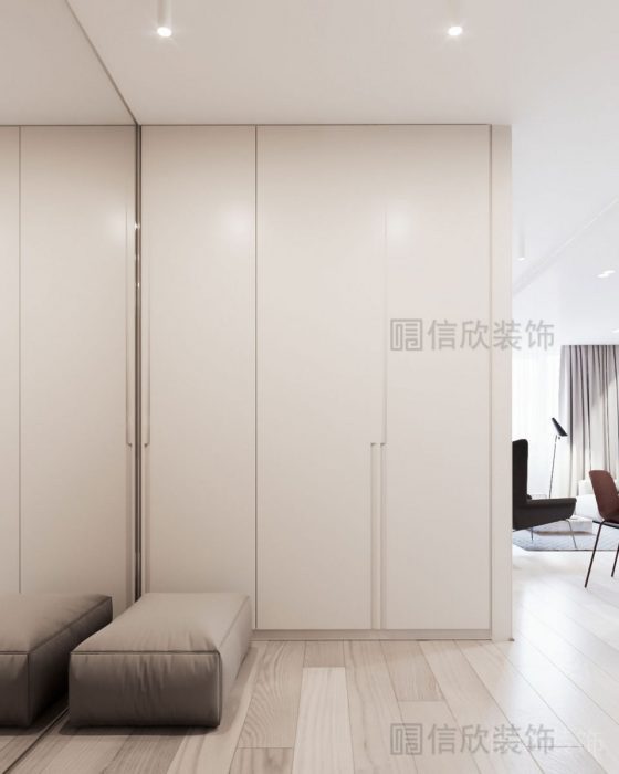 白色極簡(jiǎn)衣柜