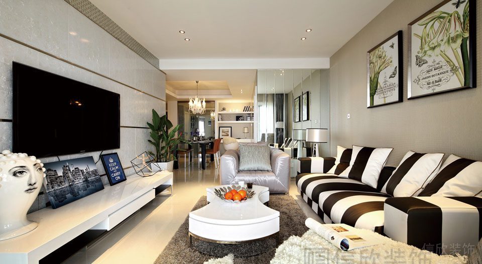 智能斑馬沙發(fā)抽象藝術設計圖智能整裝