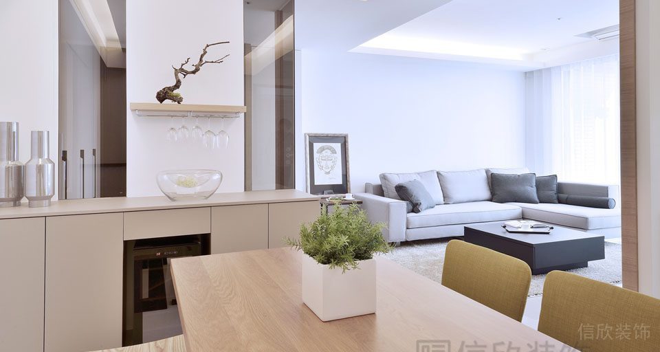 木質(zhì)地板全屋定制效果精品房小區(qū)創(chuàng)意設(shè)計(jì)開(kāi)放式廚房布置就餐區(qū)定制墻柜