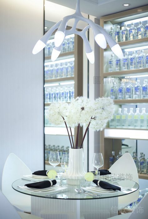 工作臺(tái)天花創(chuàng)意記led吊頂收納柜玻璃設(shè)計(jì)正常玻璃圓形桌