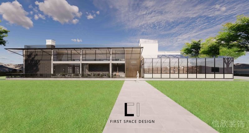 草坪設(shè)計(jì)效果圖直線過(guò)道戶(hù)外公園裝修效果圖