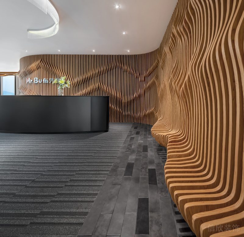 龍崗服裝設(shè)計(jì)公司田園風(fēng)辦公室裝修