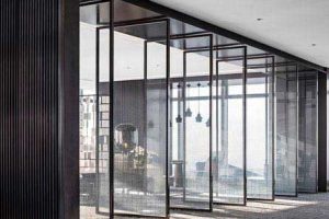 辦公室現(xiàn)代風(fēng)玻璃門陽臺(tái)區(qū)效果圖