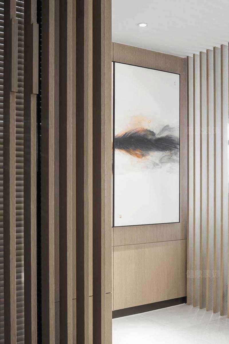 辦公室現(xiàn)代風(fēng)抽象畫裝飾效果圖