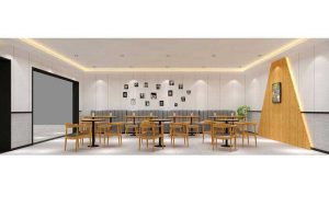 辦公室現(xiàn)代風洽談區(qū)效果圖 (3)