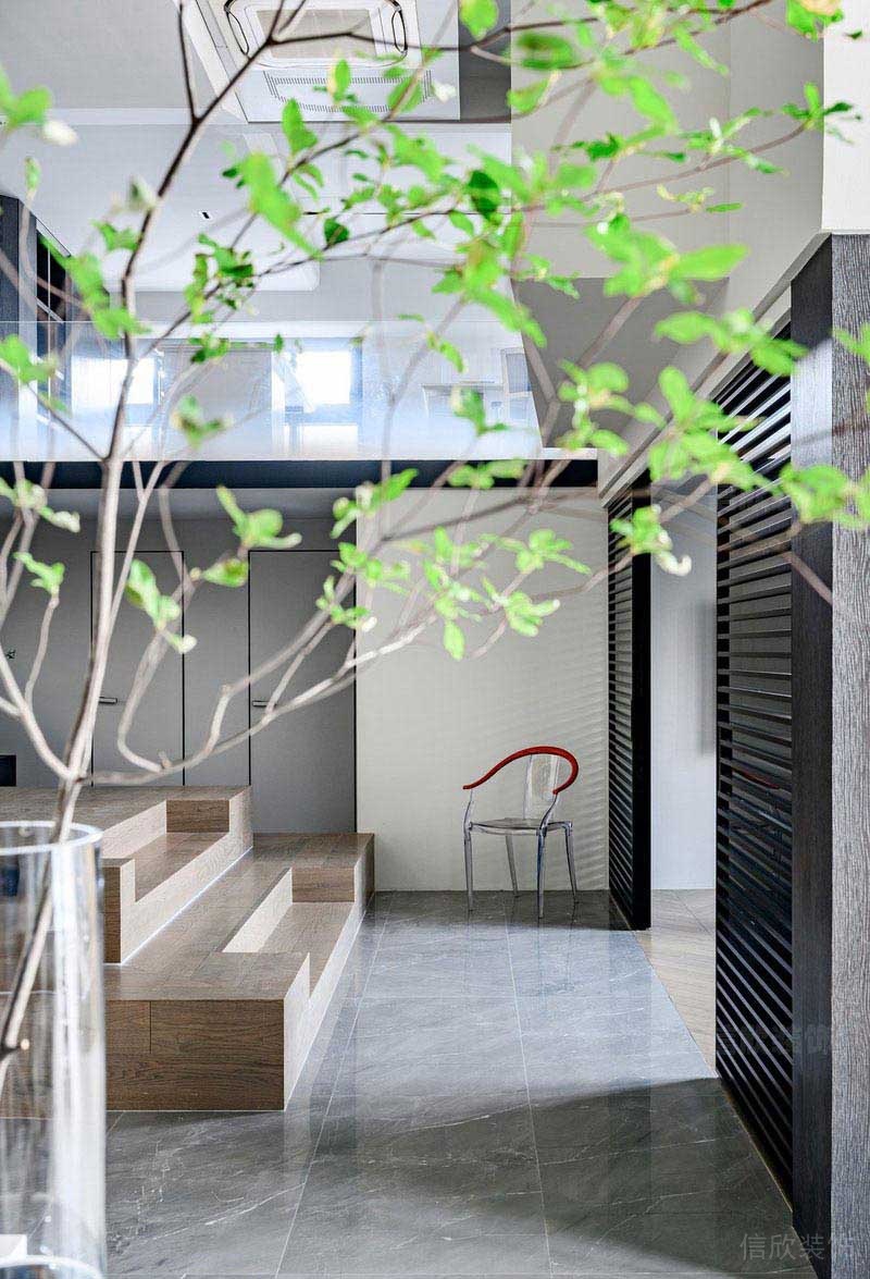 辦公室現(xiàn)代風(fēng)榻榻米區(qū)效果圖