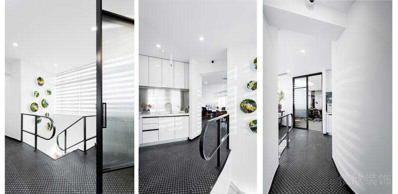 辦公室現(xiàn)代簡約風(fēng)二層效果圖