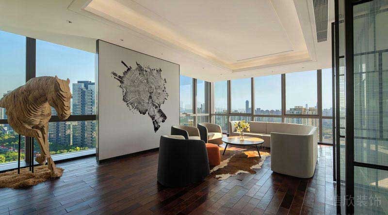 辦公室現(xiàn)代簡約風(fēng)洽談區(qū)效果圖 (2)