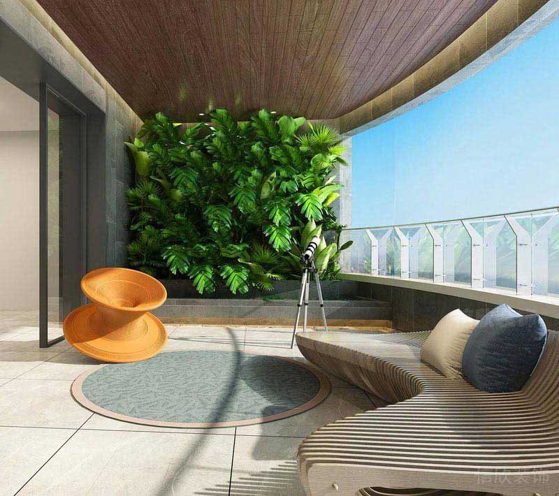 辦公室現(xiàn)代簡約風(fēng)陽臺沙發(fā)效果圖