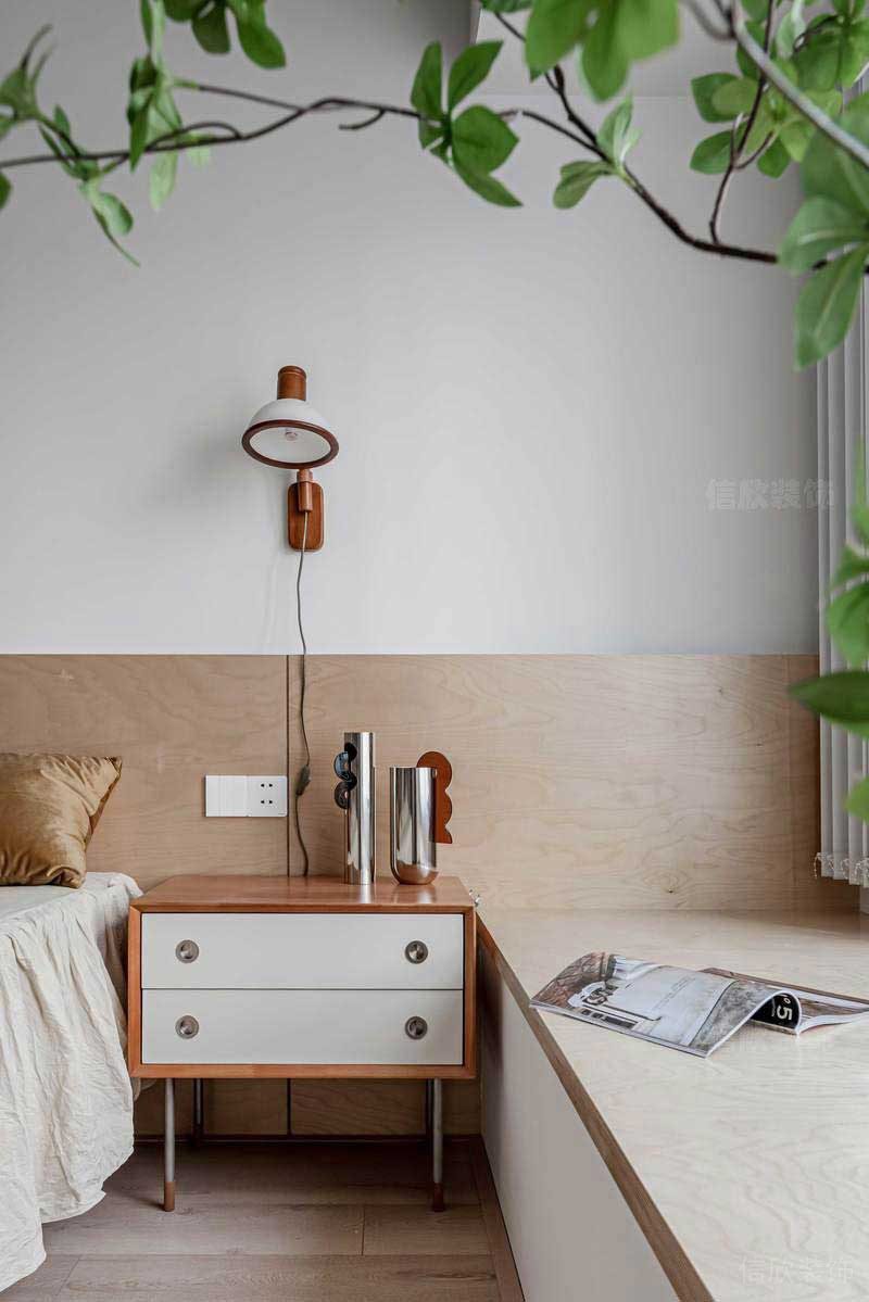 北歐風(fēng)格家居臥室背景墻