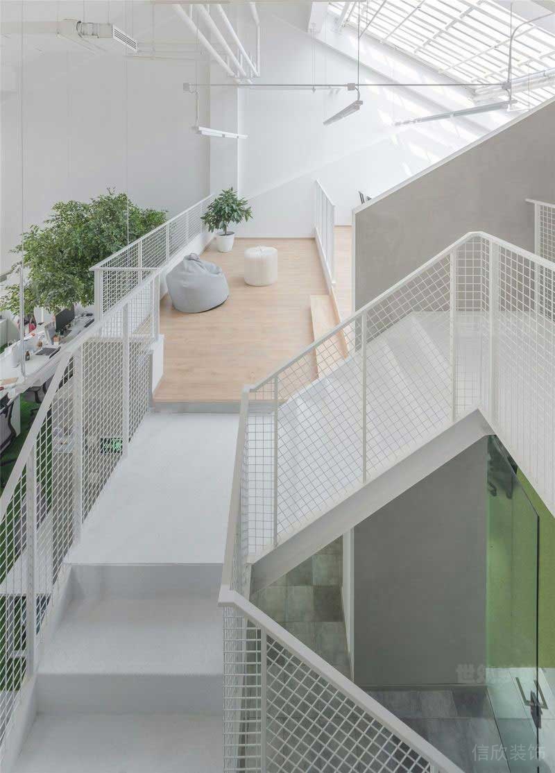 北歐工業(yè)風辦公空間樓梯廳