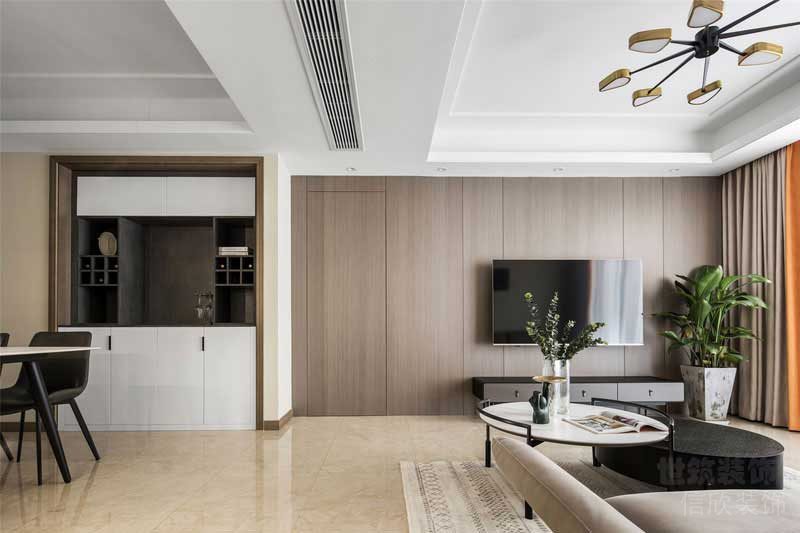 北歐極簡風(fēng)家居電視背景墻