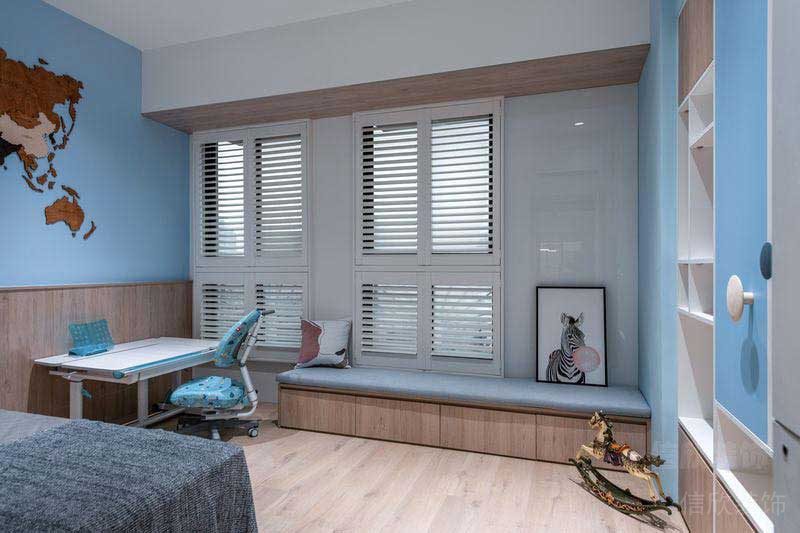 北歐極簡風(fēng)樣板間兒童房