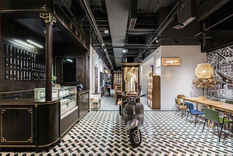 餐廳工業(yè)風(fēng)點(diǎn)餐臺(tái)效果圖