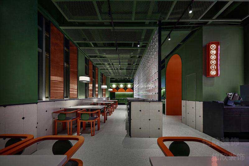 餐廳工業(yè)風(fēng)用餐區(qū)效果圖 (3)