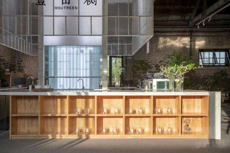 餐廳現(xiàn)代風工作吧臺效果圖