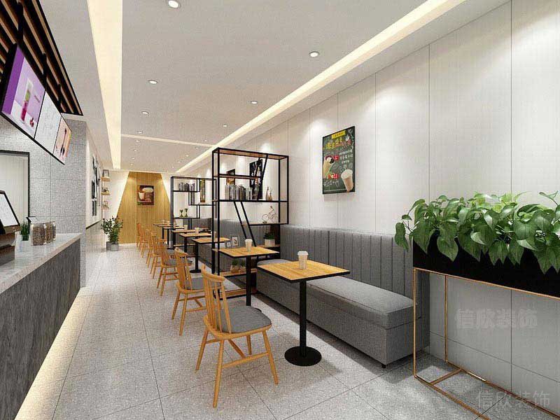 餐廳現(xiàn)代風卡座用餐區(qū)效果圖 (2)