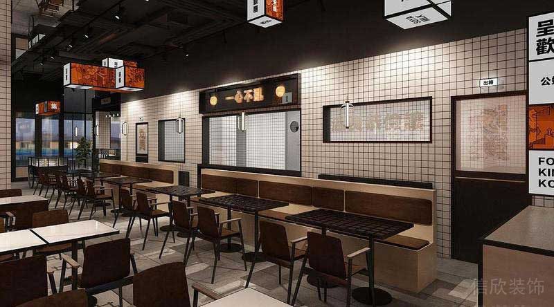 餐廳現(xiàn)代風(fēng)卡座用餐區(qū)效果圖 (3)