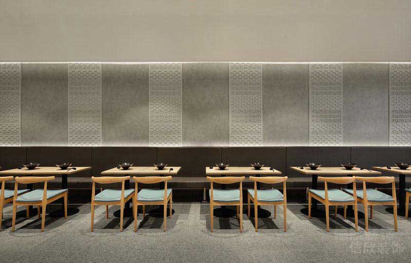 餐廳現(xiàn)代風(fēng)用餐區(qū)石材背景墻效果圖