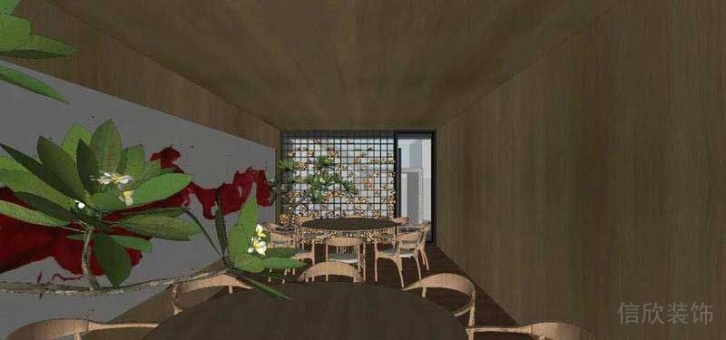 餐廳現(xiàn)代風(fēng)用餐區(qū)效果圖