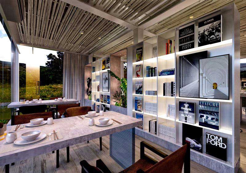 餐廳與書(shū)吧結(jié)合的設(shè)計(jì)方案