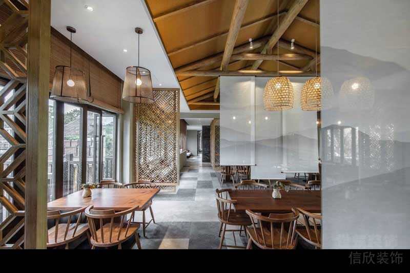 東南亞風(fēng)格餐飲空簡實景圖