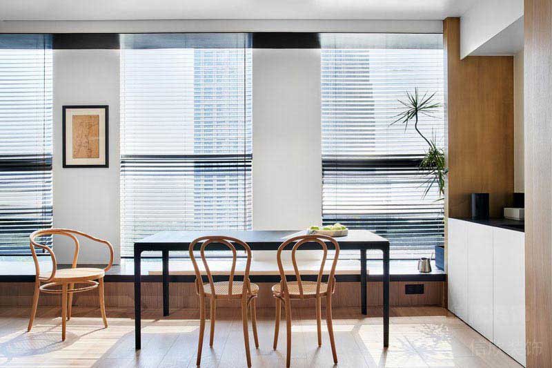 二手房改造北歐風(fēng)餐廳效果圖 (4)