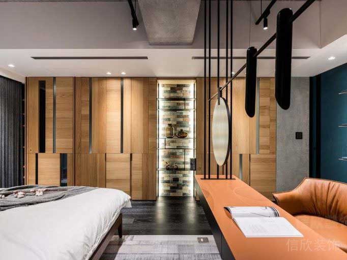 二手房改造北歐風(fēng)臥室效果圖(4)