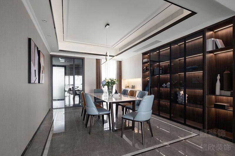 二手房改造現(xiàn)代簡約風(fēng)餐廳效果圖(1)