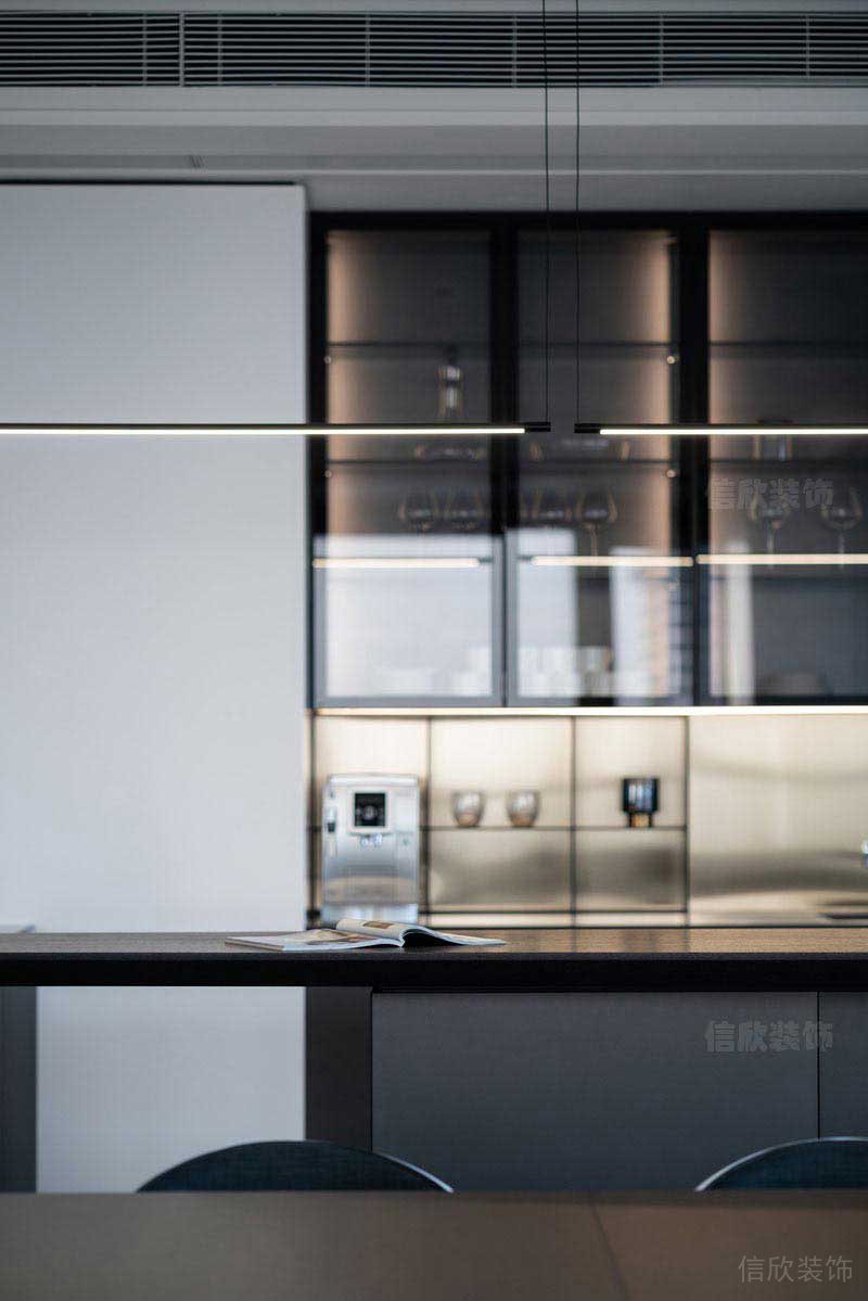 二手房改造現(xiàn)代簡(jiǎn)約風(fēng)開放式廚房效果圖