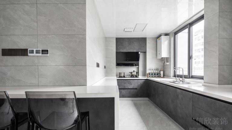 二手房改造現(xiàn)代簡(jiǎn)約風(fēng)廚房效果圖(2)