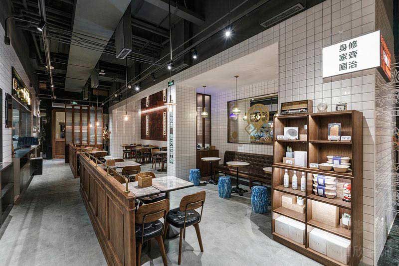 復(fù)古設(shè)計(jì)的餐廳效果圖