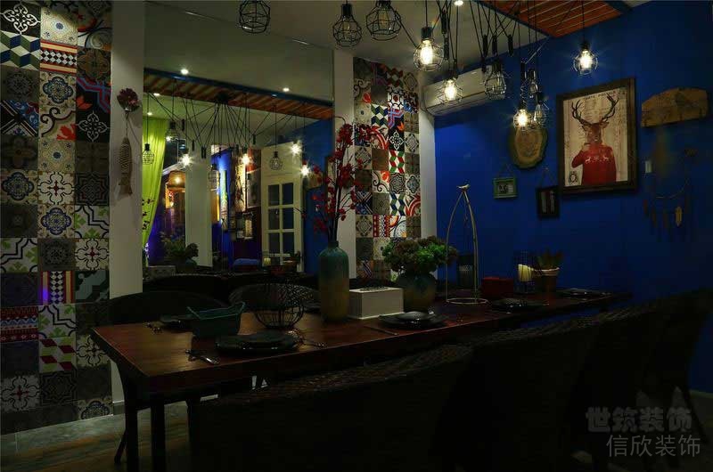 混搭風餐飲空間接待區(qū)