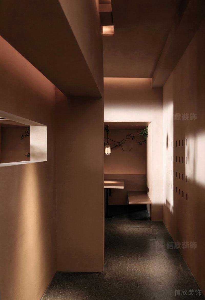 極簡(jiǎn)餐飲空間過(guò)道