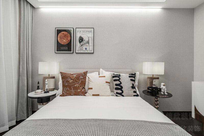 極簡風(fēng)格家庭次臥睡床