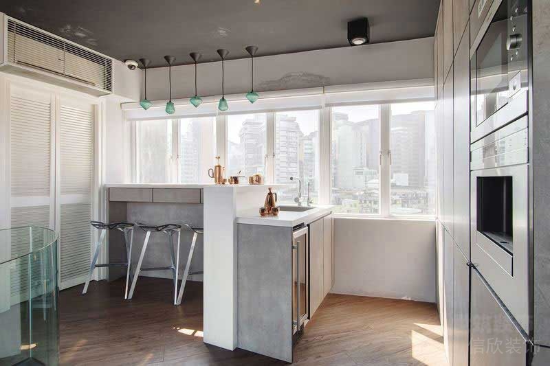 簡歐工業(yè)風(fēng)公寓餐吧空間