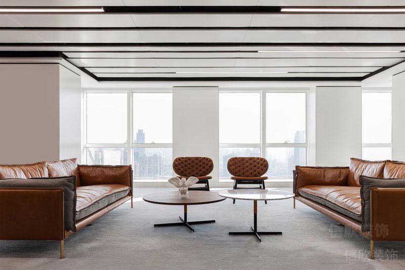 美式極簡風辦公會客區(qū)