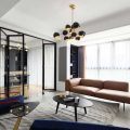 美式極簡風(fēng)格家居樣板間休閑廳