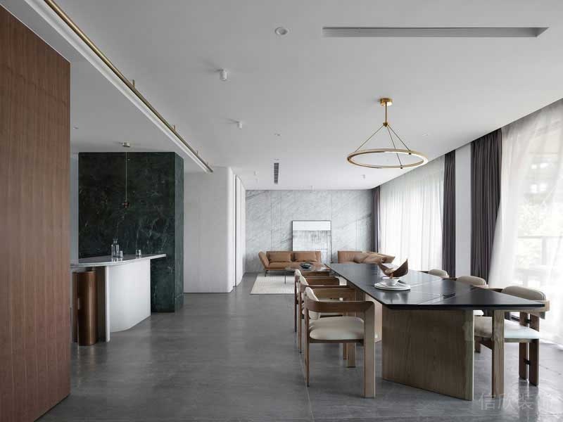 美式極簡風(fēng)樣板間客餐廳