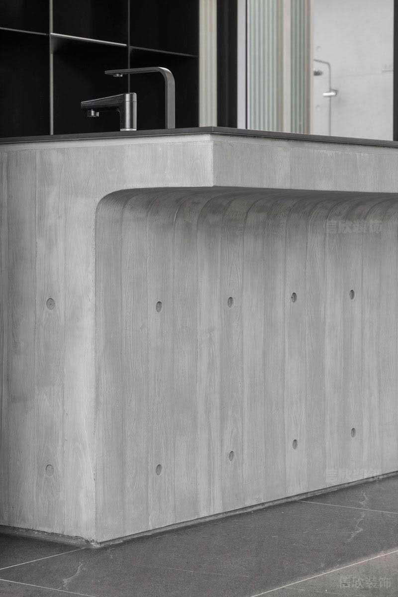 木紋飾面洗手臺(tái)設(shè)計(jì)效果