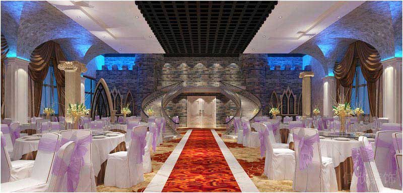 歐式經(jīng)典風(fēng)餐廳公共區(qū)效果圖