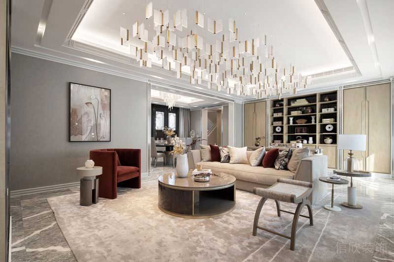 歐式輕奢風(fēng)格別墅閣樓偏廳